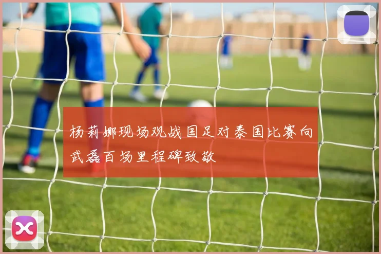杨莉娜现场观战国足对泰国比赛向武磊百场里程碑致敬