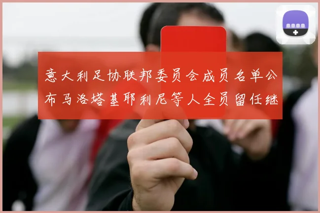 意大利足协联邦委员会成员名单公布马洛塔基耶利尼等人全员留任继续服务